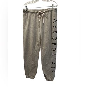 Women's Aeropostale Grey Size Large Cuffed Sweatpants